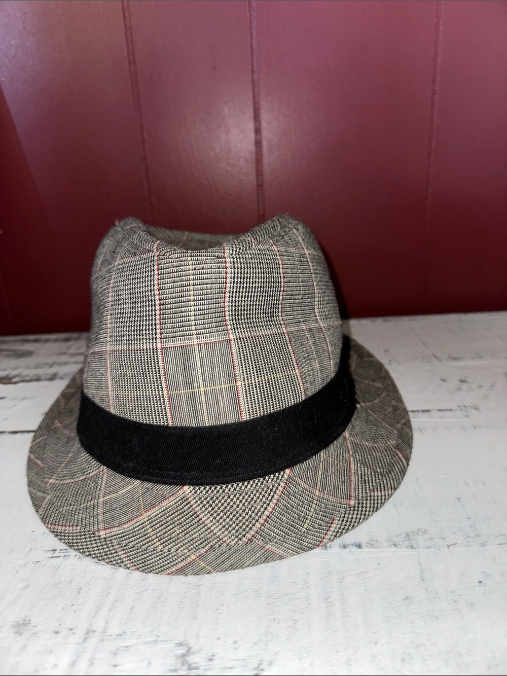 Aldo Plaid Fedora Hat